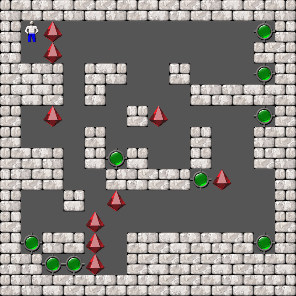 Сокобан More Bugs collections уровень 648